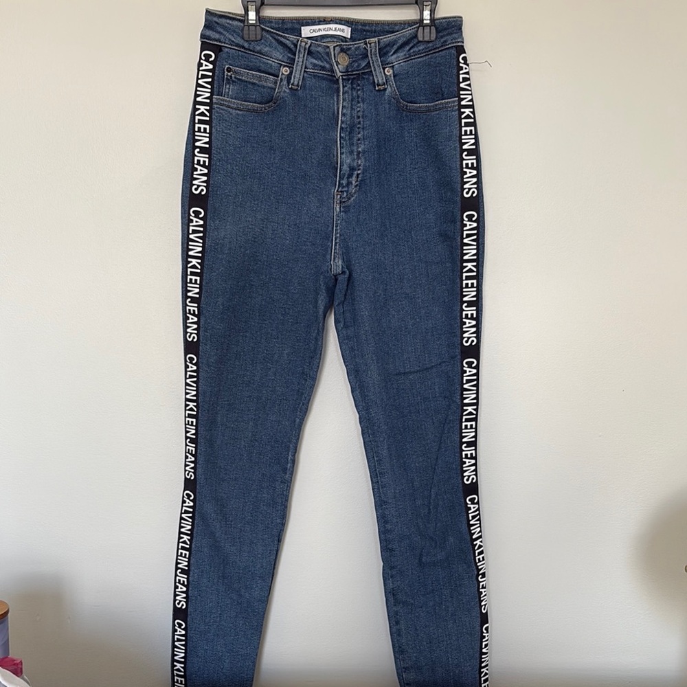 Calvin Klein Blue High Rise Jeans with Modern Slim Fit